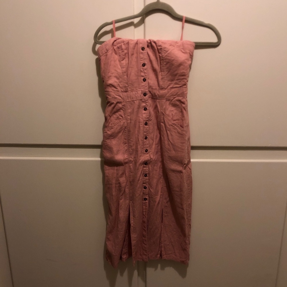 BDG Pink Button Down Dress